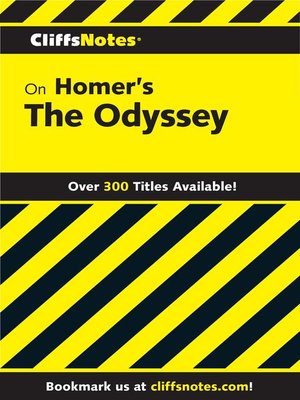 cover image of CliffsNotes on Homer's the Odyssey